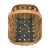 Vintage Hand Woven Fixed Handle Basket, 1900's For Sale - Image 9 of 10
