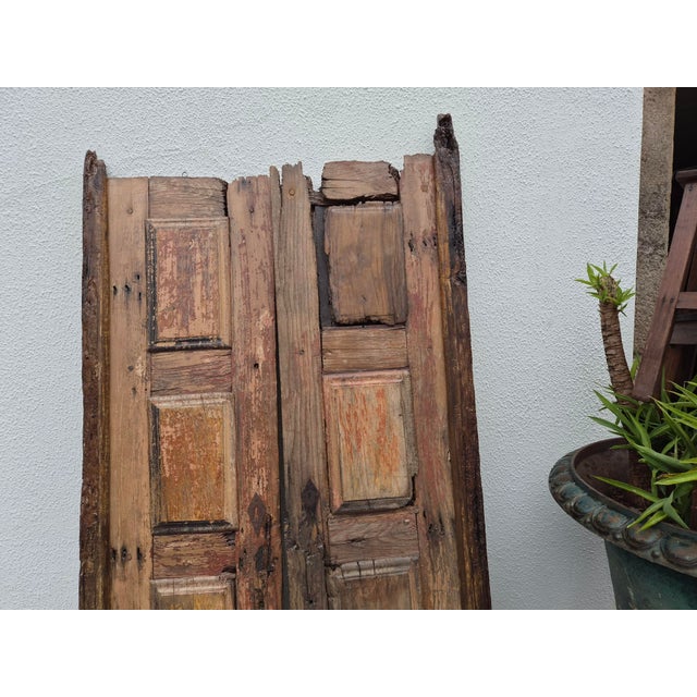 Vintage Chestnut Doors, Set of 2 For Sale - Image 16 of 18