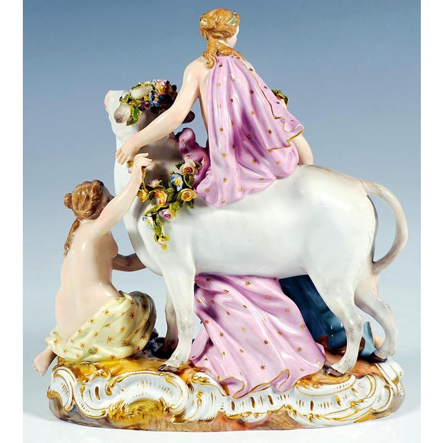 Porcelain Group by J.F. Eberlein for Meissen For Sale - Image 4 of 9