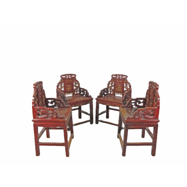 Antique Chinese Taishi Chairs, a Set of 4 For Sale - Image 12 of 12