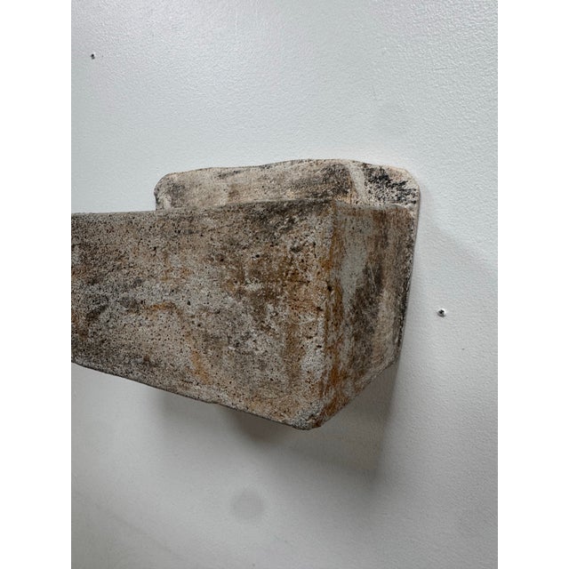 Mid-Century Modern Vintage Weathered Wall Pocket Planter For Sale - Image 3 of 8
