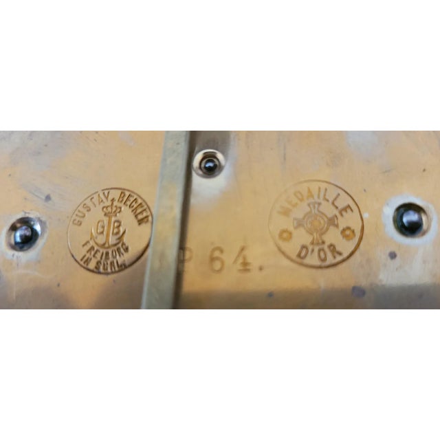 19c Gustav Becker Vienna Wall Clock For Sale - Image 12 of 12