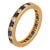 Mid 20th Century Tiffany & Co. Sapphire Diamond 18k Yellow Gold Band Ring, Size 10 For Sale