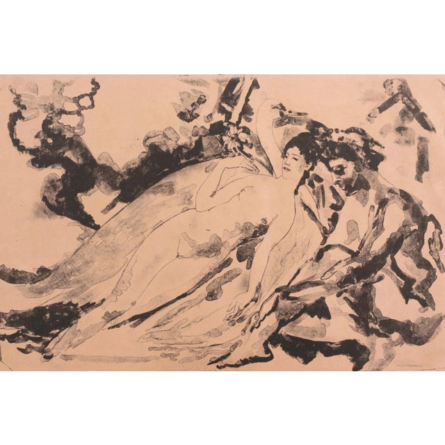 Signed lower right, 'Arthur B. Davies' for Arthur Bowen Davies (American, 1862-1928) and created circa 1915. An early...