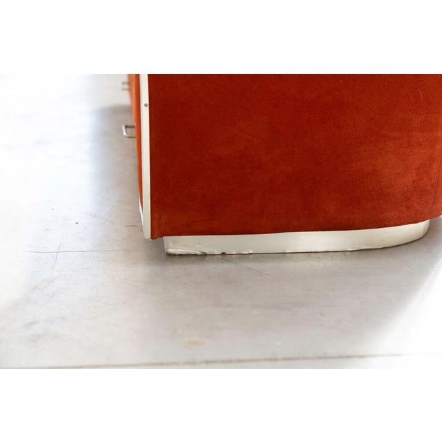 Vintage Commode in Alcantara, 1970s For Sale - Image 11 of 18