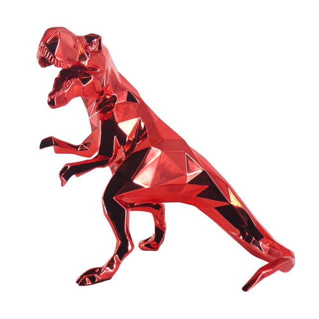 Plastic Red Resin T Rex from Richard Orlinski For Sale - Image 7 of 11
