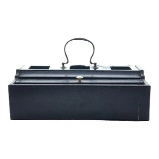English Regency Chatsworth House Ebonized Inkstand For Sale
