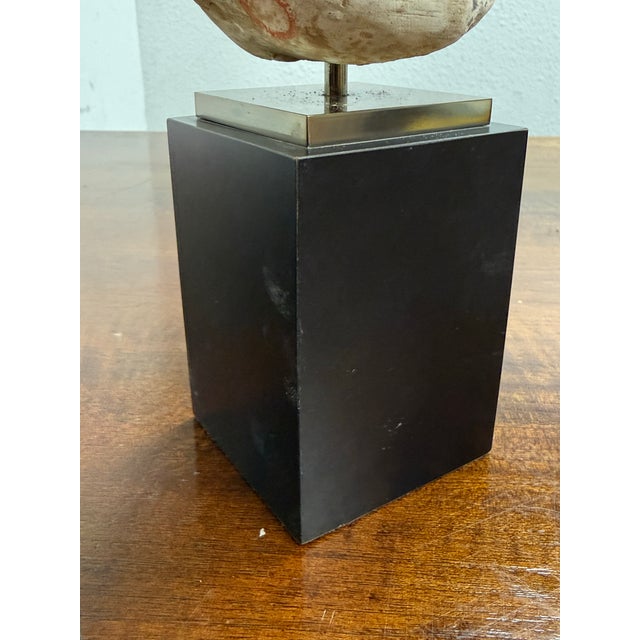 Vintage Asian Heads + Bases, Set of Three For Sale - Image 11 of 12