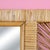 Mid-Century Modern Vintage Horizontal Buri Rattan Mirror For Sale - Image 3 of 4