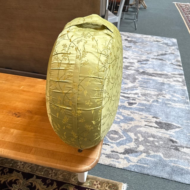Design Plus Gallery presents a Silk Meditation Pillow in Chartreuse. This is more than a pillow as it has a very firm body...