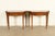 English Baker Furniture Federal Inlaid Mahogany Flip-Top Consoles or Game Tables, Pair For Sale - Image 3 of 14