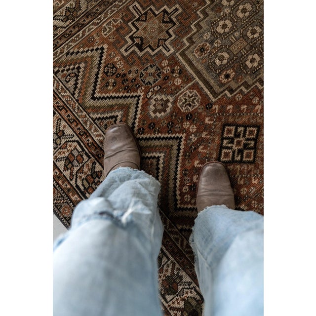 Antique Shiraz Scatter Rug For Sale - Image 4 of 10