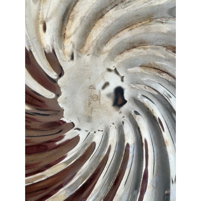 Early 20th Century Silver Scalloped Square Serving Dish With Shell Feet For Sale In Palm Springs - Image 6 of 9