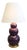 Christopher Spitzmiller Large Three Ball Table Lamp – Plum Glazed Ceramic With 23k Gold Water Gilt Base For Sale