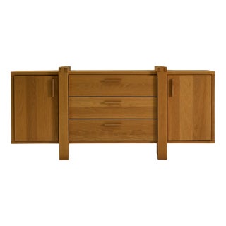 Brutalist Oak Sideboard, Belgium, 1990s For Sale