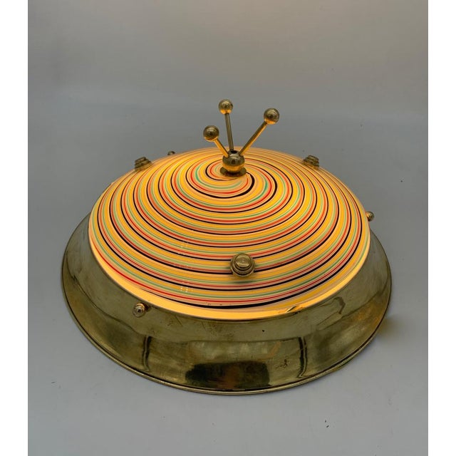 Italian Ceiling Light from Effetre, 1960 For Sale - Image 4 of 7