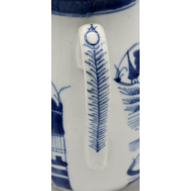 Mid 19th Century Mid-19th Century Chinese Blue Canton Covered Coffee Pot For Sale - Image 5 of 5
