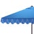 Modern Elegant Valance 7.5 Ft Square Umbrella, Pacific Blue With White Trim For Sale - Image 3 of 8