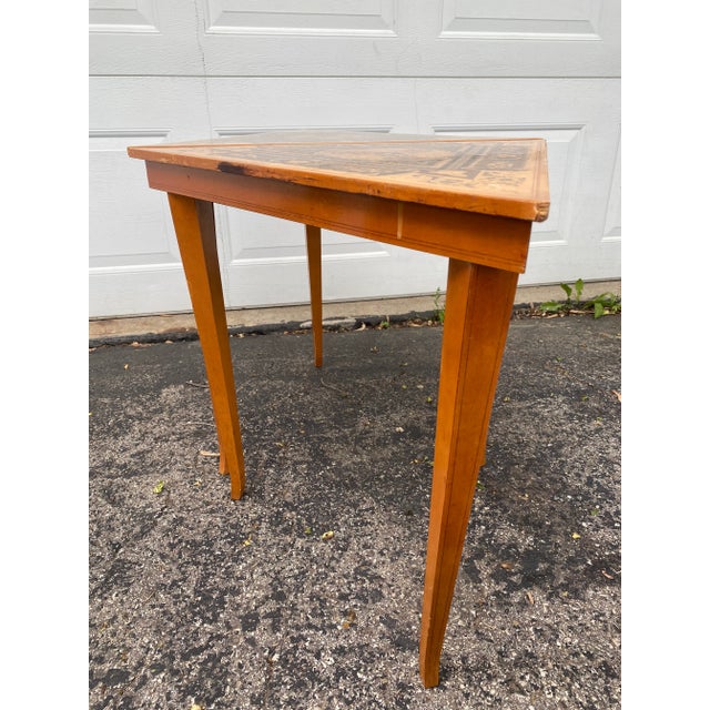 Early 20th Century Stacking Italian Marquetry Triangle Tables - 3 Pieces For Sale - Image 9 of 13