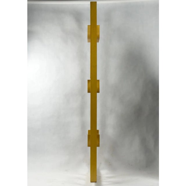 Light Yellow Vintage Room Divider attributed to Ludvik Volak, 1963 For Sale - Image 8 of 9