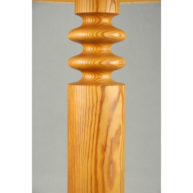 Pine Table Lamp by Uno Kristiansson for Luxus, 1970s For Sale - Image 9 of 11