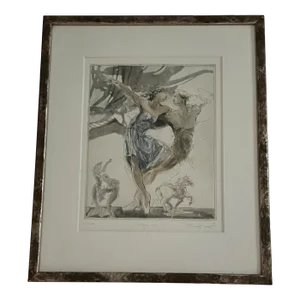 Original Color Etching -Jurgen Gorg -Ballet Dancers -Limited Edition 20/100