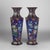 Chinese Pair of Large Antique Chinese Floral Cloisonne Enameled Bronze Vases C1920 For Sale - Image 3 of 5