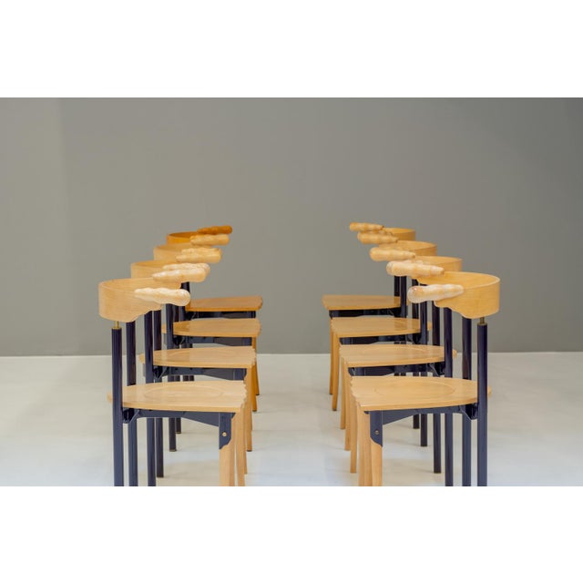 Mod. Jansky Dining Chairs by Bořek Šípek for Driade, 1989, Set of 8 For Sale - Image 6 of 17