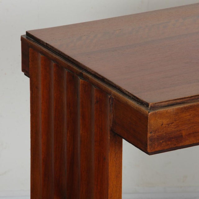 Vintage French Wooden Console Table, 1940s For Sale - Image 3 of 9