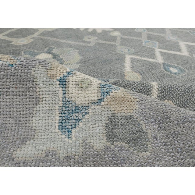 Turkish Turkish Oushak Rug 9' x 12'2" For Sale - Image 3 of 8