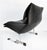 Metal 1980s Giovanni Offredi Saporiti Italia Onda Wave Chair, Black Leather, Chrome For Sale - Image 7 of 16