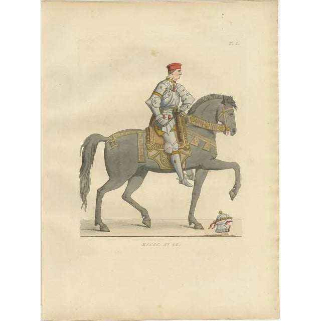 Italian Renaissance Figures of Pages, Cavalier, and Cardinal in Costume, 1845, Paper, Set of 3 For Sale - Image 6 of 10