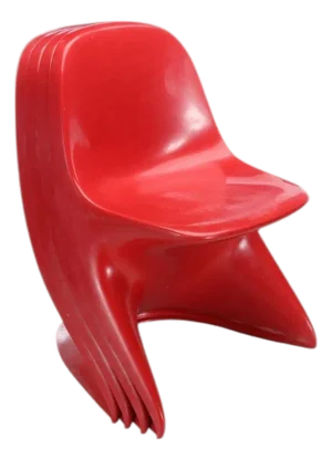1970s Alexander Begge for Casala “Casalina 1” Set of 4 Children’s Stacking Chairs
