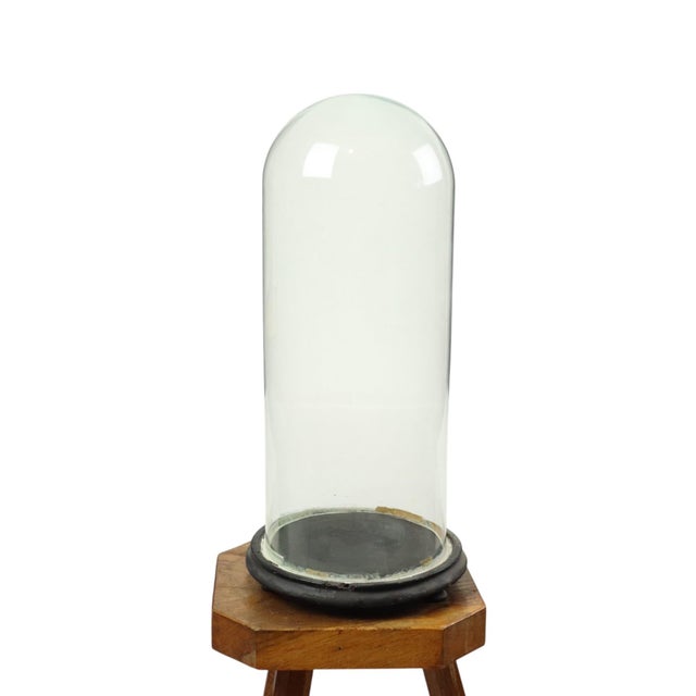 Antique Mouth-Blown Glass Dome Globe, 1890s For Sale - Image 10 of 12