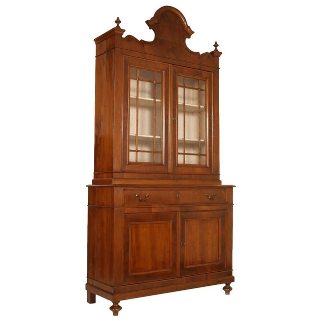 Wood 19th Century Louis XV Vitrine Cupboard For Sale - Image 7 of 7