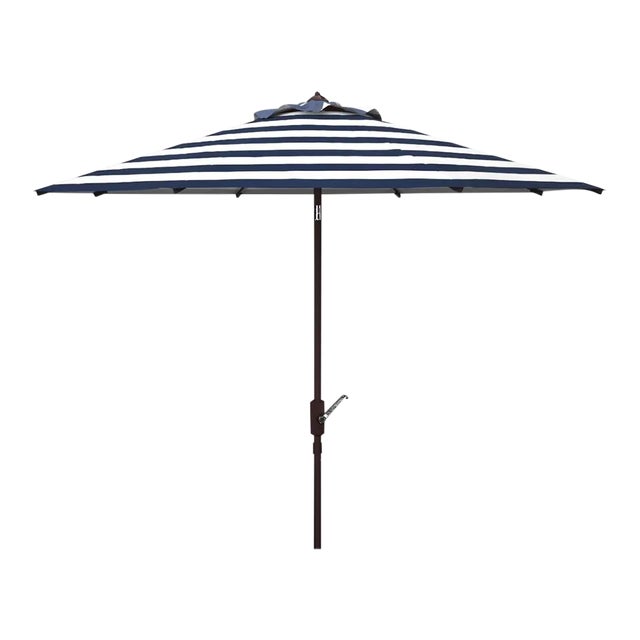 Iris Fashion Line 11 Ft Umbrell - Navy/White For Sale