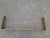 Antique Regency Pierced Brass Fireplace Fender with Floral Rosettes For Sale - Image 16 of 18