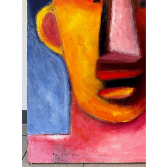 2020s “Untitled” Acrylic Portrait on Canvas Portrait Painting by Judy Gittelsohn - For Sale - Image 5 of 7