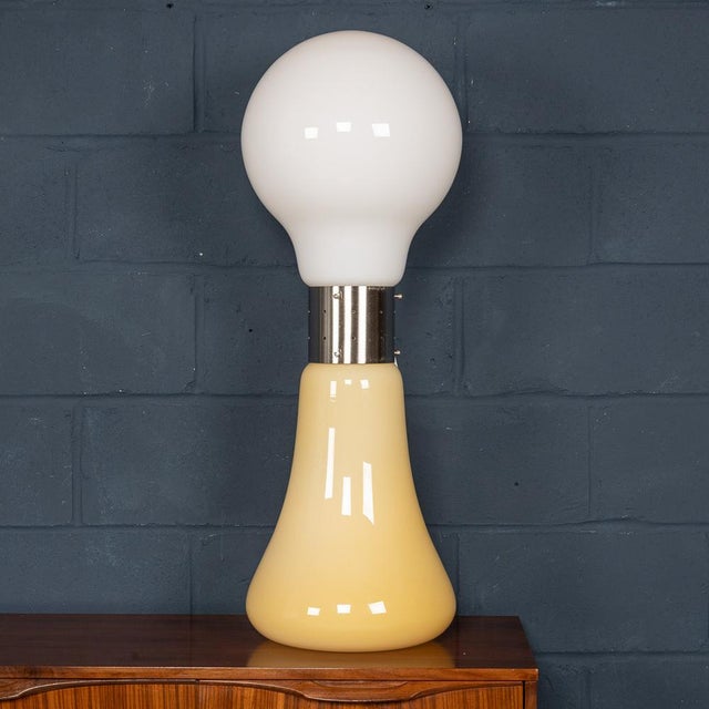 White Vintage Italian Birillo Table Lamp, 2000 For Sale - Image 8 of 9