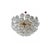 Vintage Glass and Gold-Plated Brass Ceiling Light, 1980s For Sale - Image 8 of 10