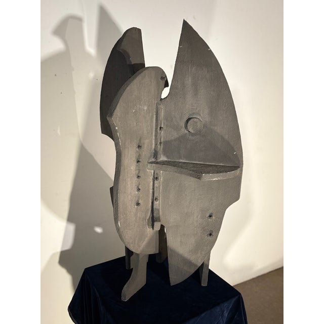 Abstract Constructivist Table Sculpture in Paint & Compressed Wood by Ponzio IV, 1976, in Very Good conditions. Designed...