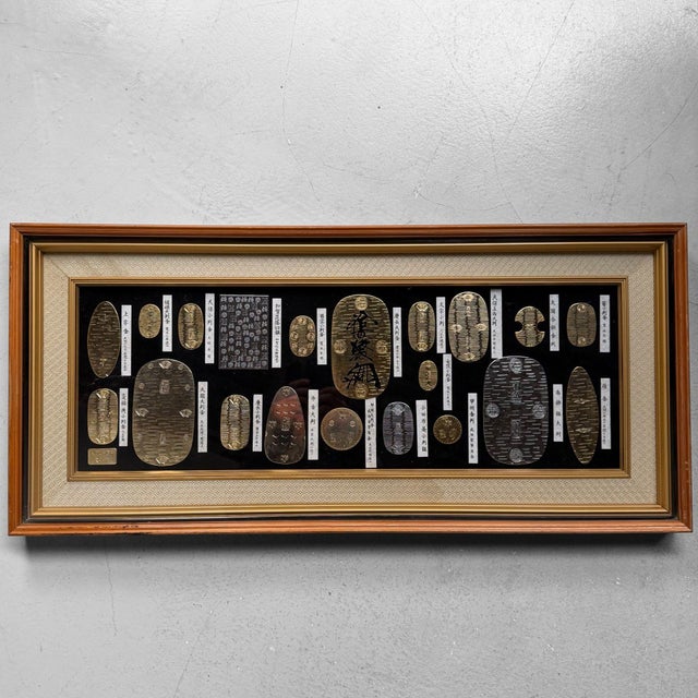 Wall Decoration with Edo Coin Replicas, 1970s For Sale - Image 17 of 17