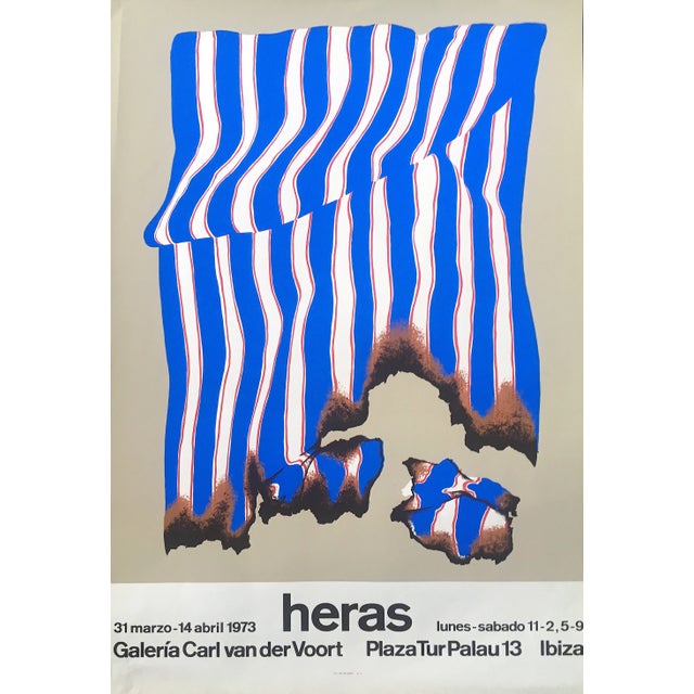 Screenprint by Arturo Heras for Galeria Carl van der Voort, 1973 For Sale