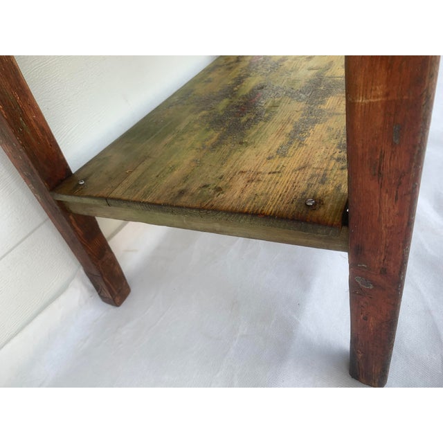 Wooden Country Table with Drawer and Shelf/Sideboard, 1930s For Sale - Image 10 of 18