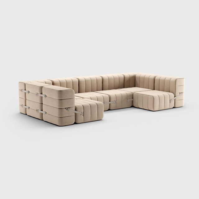 Not Yet Made - Made To Order Curt Modular Set Flexible U-Sofa from Ambivalenz, Set of 15 For Sale - Image 5 of 5