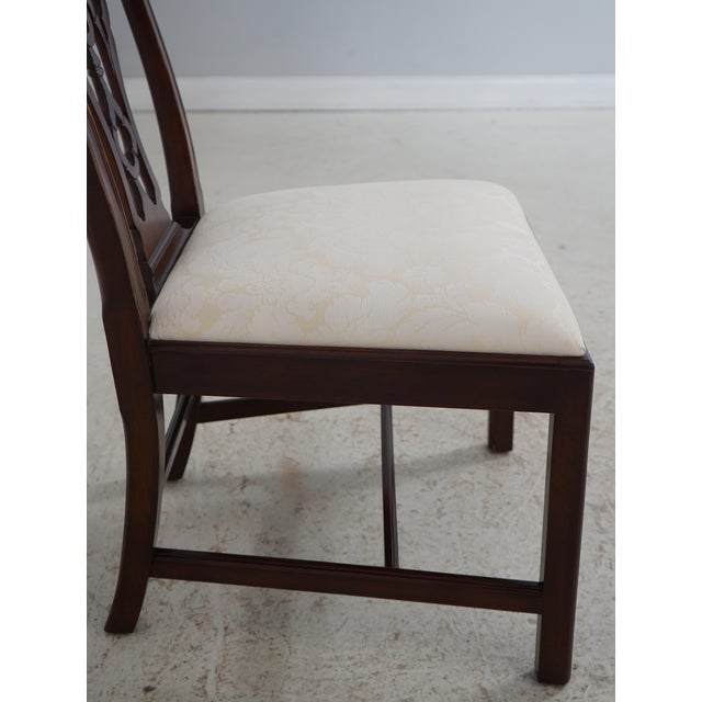 Set of 8 Henkel Harris Model 115 Mahogany Dining Room Chairs For Sale - Image 13 of 18