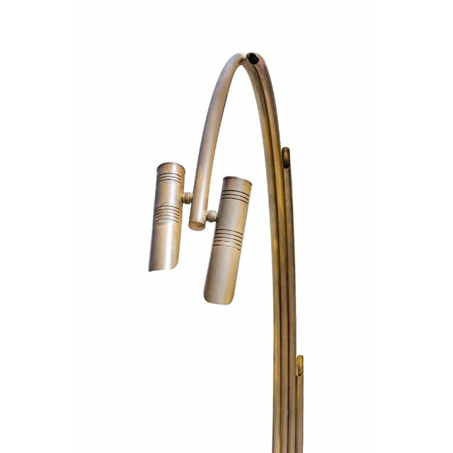 Goffredo Reggiani Vintage Brass Floor Lamp by Goffredo Reggiani, Italy, 1970s For Sale - Image 4 of 5