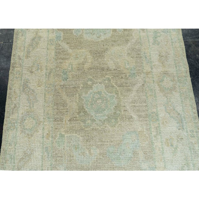 Turkish Oushak Rug 2'2" x 5'2" #19419 For Sale - Image 4 of 8