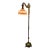 1920s Spanish Revival Brass and Marble Bridge Lamp For Sale