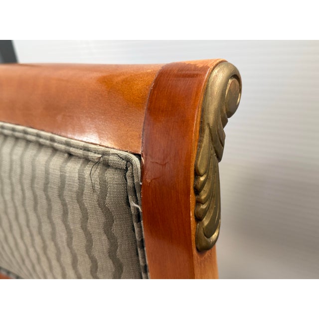 Neoclassical Influenced Vintage Armchairs, Set of Four For Sale - Image 9 of 12